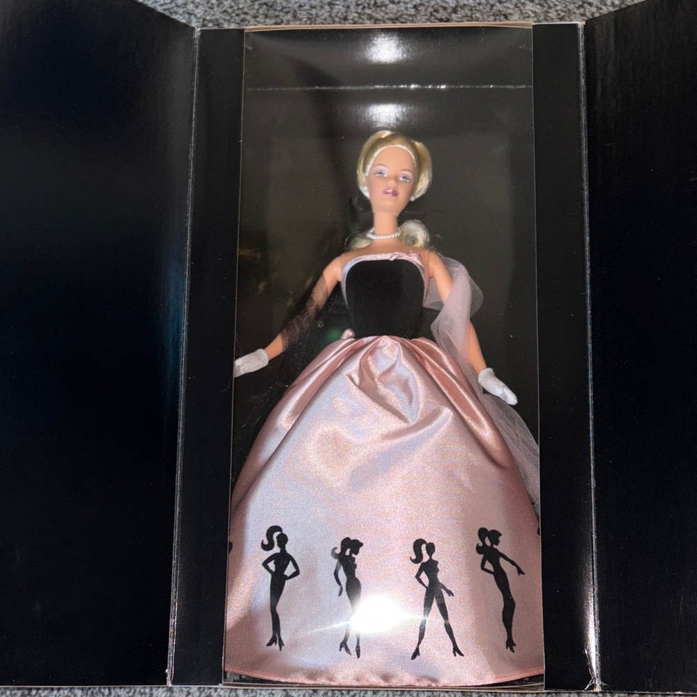 Timeless Silhouette Barbie with Pink and Black Gown